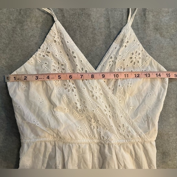 Japna White Eyelet Sleeveless Cotton Romper size S - Picture 5 of 9